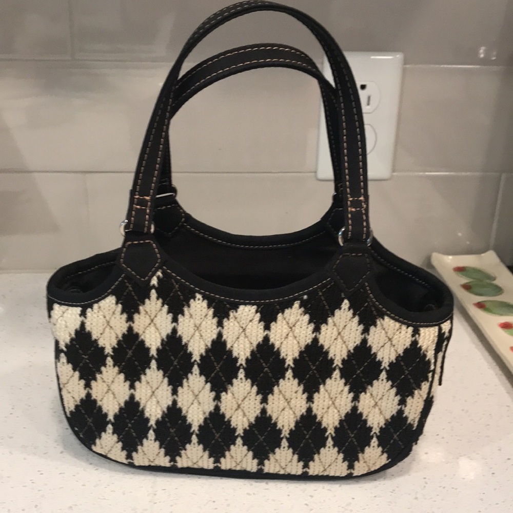 Vintage The Sak Cream and Black Bag